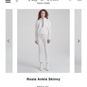 Rag & Bone New York White Skinny Jeans 26